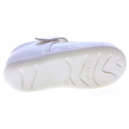 Spanish Girls White Leather Shoes For First Walker #6
