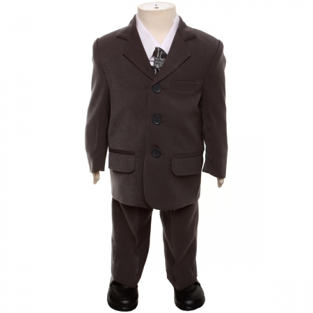 Baby Boys Grey Suit Set 5 Piece