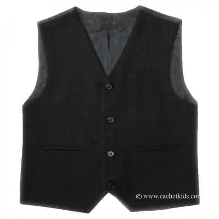 Boys black waistcoat