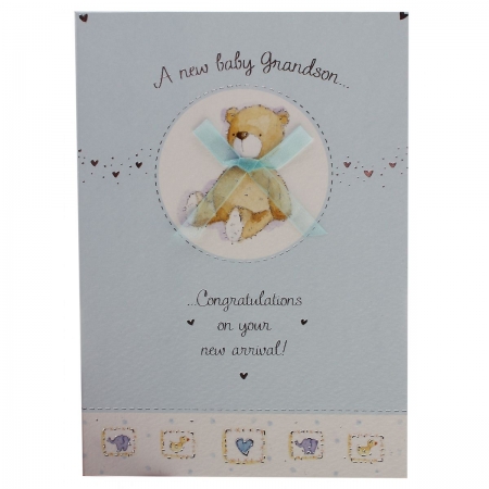 Congratulations on A New Baby Grandson Card
