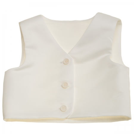 Linzi Jay Baby Boys Ivory Christening Romper Outfit #3