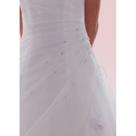 First Holy Communion Dress With Side Ruched And Beaded #6