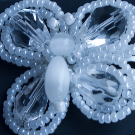 Linzi Jay Elegant Hair Clip With Beads And Crystal Butterfly #2