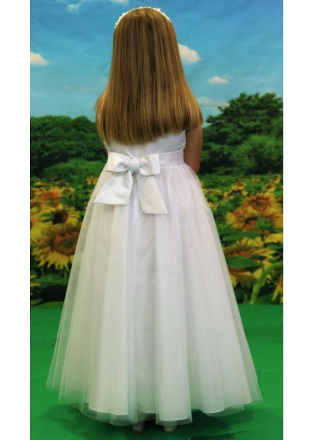 Little People First Holy Communion Dress Elabrately Beaded #4