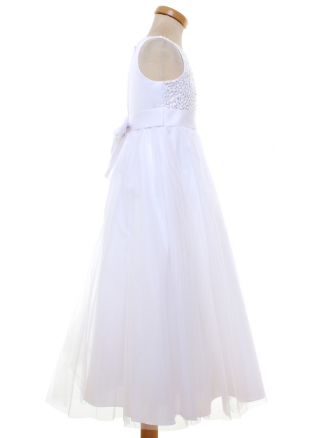 Little People First Holy Communion Dress Elabrately Beaded #6