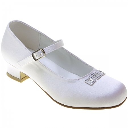 First Holy Communion Shoes With Three Diamantes