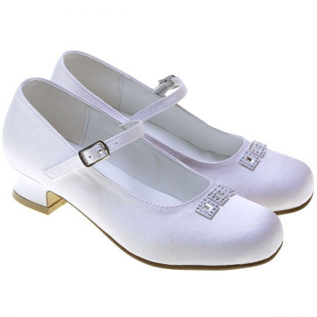 First Holy Communion Shoes With Three Diamantes #2