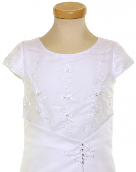 Embroidered Communion Dress With Bag By Linzi Jay #3