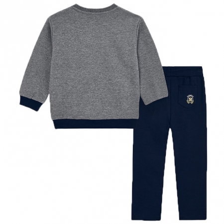 Mayoral Boys Grey Pullover Top Navy Pants Set #2