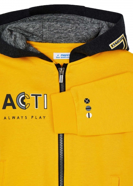 Mayoral Autumn Winter Yellow Tracksuit Top Grey Bottom 3 Piece Set #3