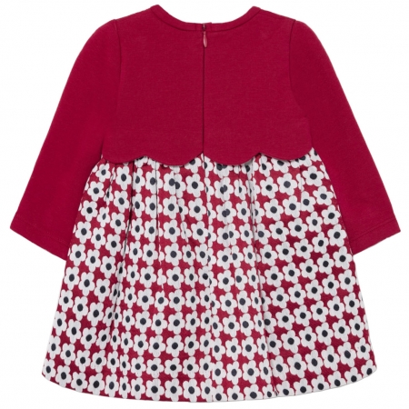 Mayoral Autumn Winter Baby And Toddler Girls Red Floral Dress #3