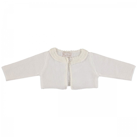 Mayoral Baby Girls Knitted Ivory Bolero