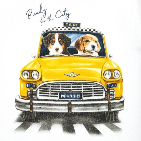 Mayoral Baby Boys Ivory Car Print Top Light Grey Trousers Set #2