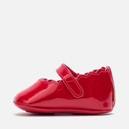 Mayoral Baby Girls Red Pram Shoes Scallop Pattern #4