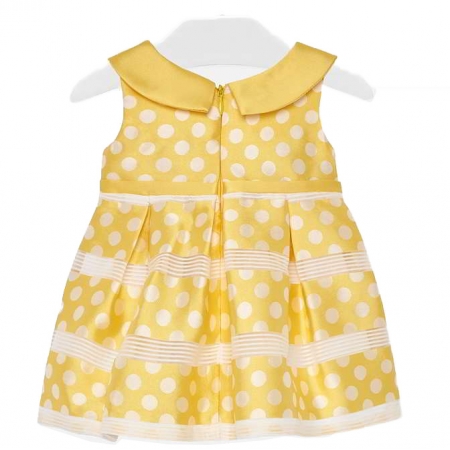 Mayoral Spring Summer Baby Girls Lemon Polka Dots Dress #2