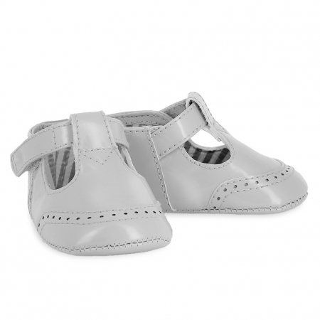 Mayoral Baby Boys Light Grey T Bar Pram Shoes