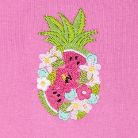 Mayoral Girls Spring Summer Pink Top Multi Colour Shorts Set #4