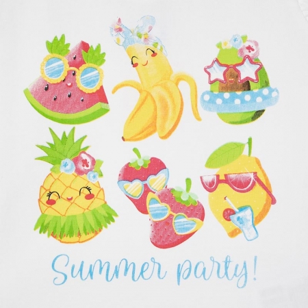 Mayoral Girls Spring Summer Party White Top Blue Floral Shorts Set #4