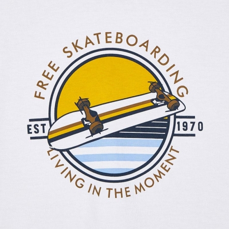 Mayoral Spring Summer Boys White T Shirts Skateboard Print Navy Shorts Set #3