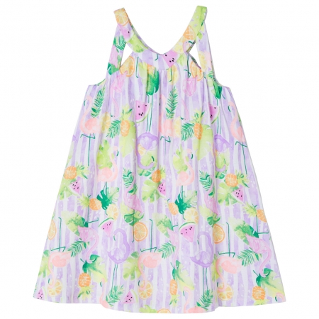 Mayoral Girls Lilac Floral Summer Dress #2