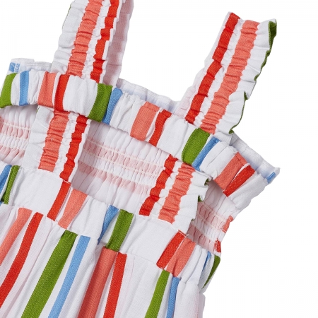 Mayoral Girls Multi Colours Stripes Summer Dress #5