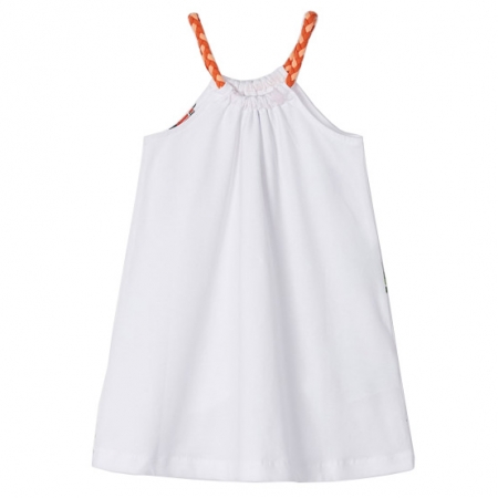 Mayoral Girls Spring Summer White Be Cool Dress #3
