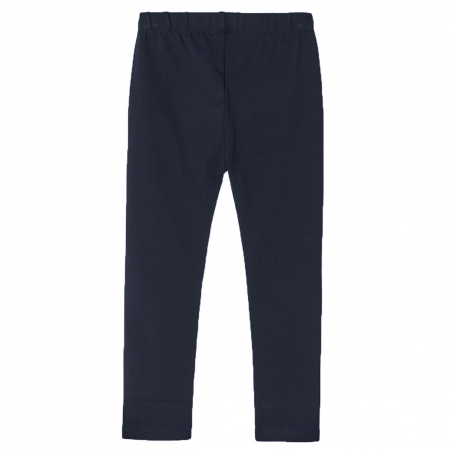 Mayoral Girls Ivory Fuchsia Purse Appliques Top Navy Leggings Set #4