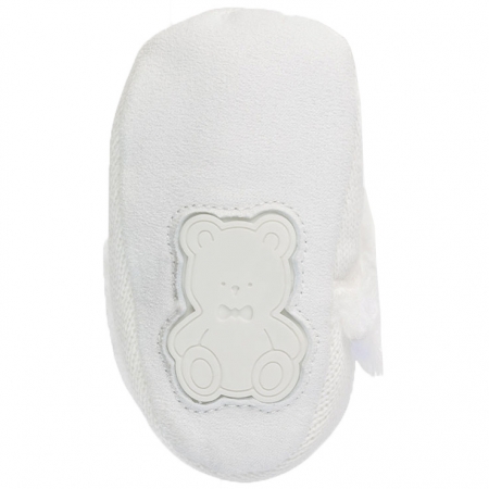 Mayoral Baby Girls Knitted Off White Ivory Fur Boots #4