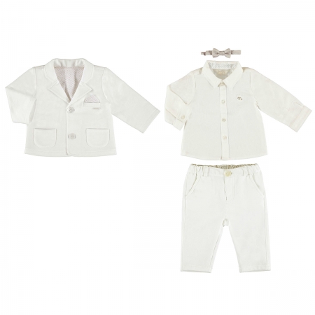 Mayoral Baby Boys Ivory Smart Suit Outfit