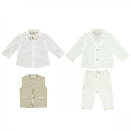 Baby Boys Christening And Special Occasions Ivory Suit From Mayoral