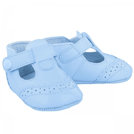 Mayoral Baby Boys Blue T Bar Pram Shoes