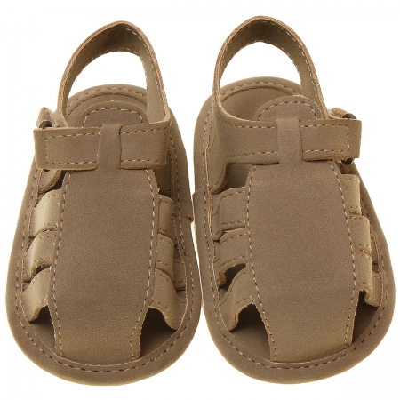 Mayoral Baby Caramel Brown Faux Leather Sandals #3