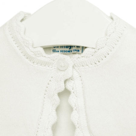 Baby Girls Ivory Bolero From Mayoral Scallop Edge #2