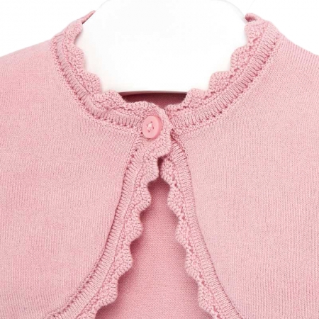 Baby Girls Dusky Pink Bolero From Mayoral #2