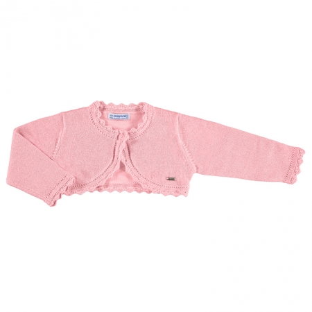 Baby Girls Dusky Pink Bolero From Mayoral #4