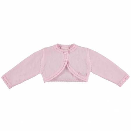 Mayoral Girls Rose Pink Bolero 100% Cotton