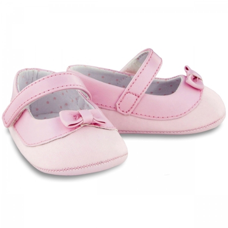 Baby Girls Pink Shoes With Bows