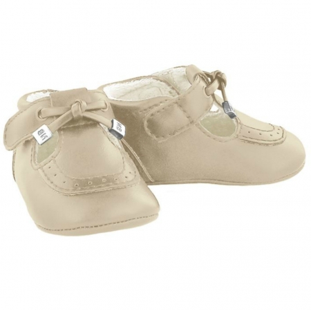 Mayoral Baby Boys Tan or Sand Colour Pram Shoes