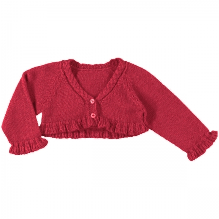 Mayoral Baby Girls Cardigan In Red Currant Colour