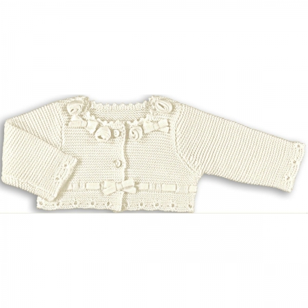 Mayoral Baby Girls Ivory Bolero 100% cotton