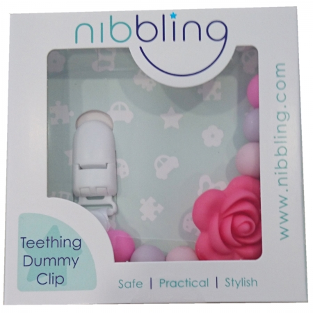 Nibbling Premium Pink Rose Dummy Clip #2