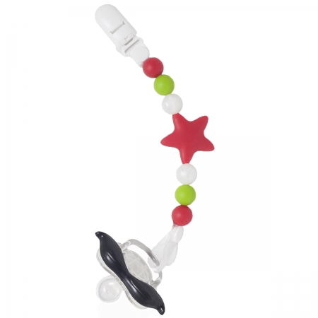 Nibbling Premium Red Star Dummy Clip