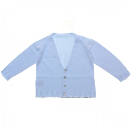 Baby Boys Soft Cotton Baby Blue Cardigan