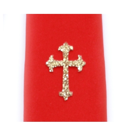 Red communion tie with a cross #2