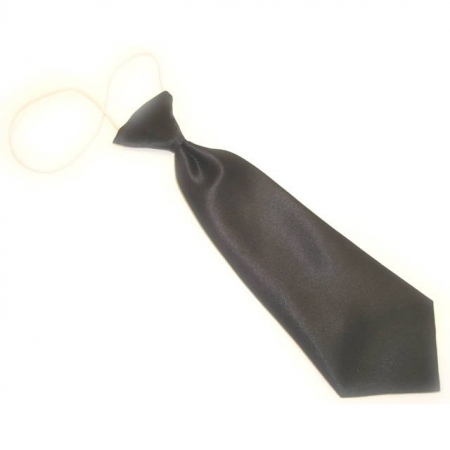 Baby boys black tie in satin fabric 6 Months To 4 Years
