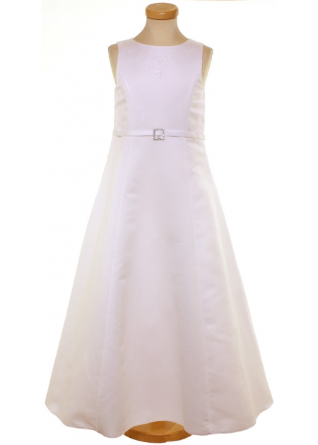 Diamante Buckle First Holy Communion Dress With Bolero #3