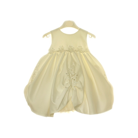 Ivory Christening Dress For Baby Girl #2