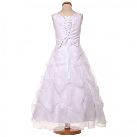 First Holy Communion Princess Dress with Net Bolero and Handbag #5