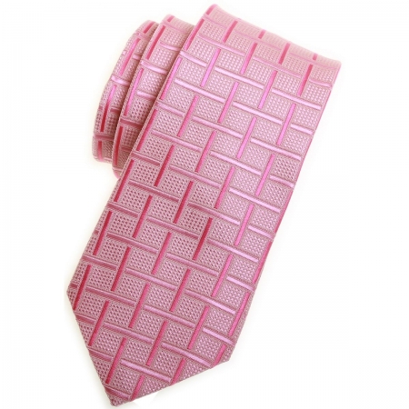 Boys fashion tie in pink squares