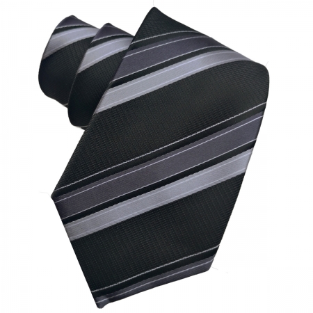 Boys Fashion Tie In Back Grey Silver Diagonal For 7 To 12 Years